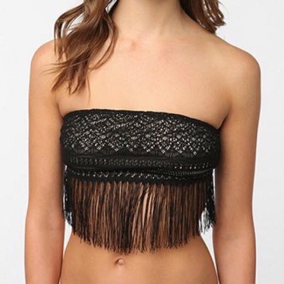 Urban Outfitters Other - Urban Outfitters Ecote fringe bralette bandeau M